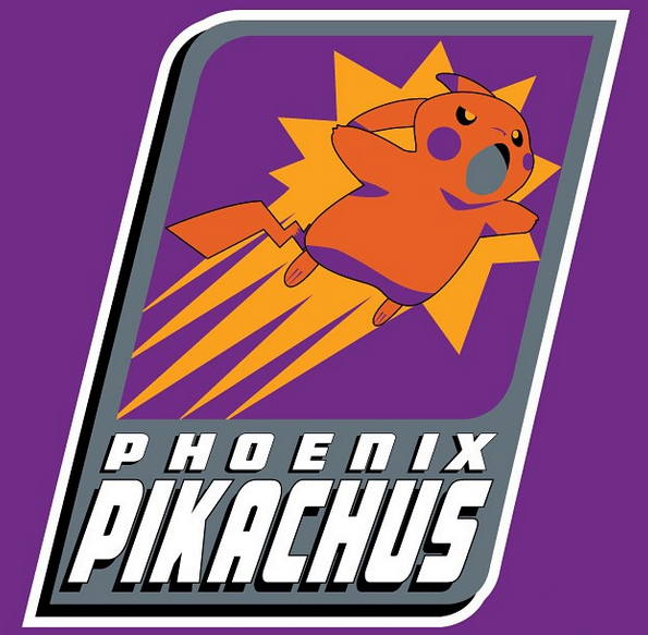 Phoenix Pikachus logo DIY iron on transfer (heat transfer)